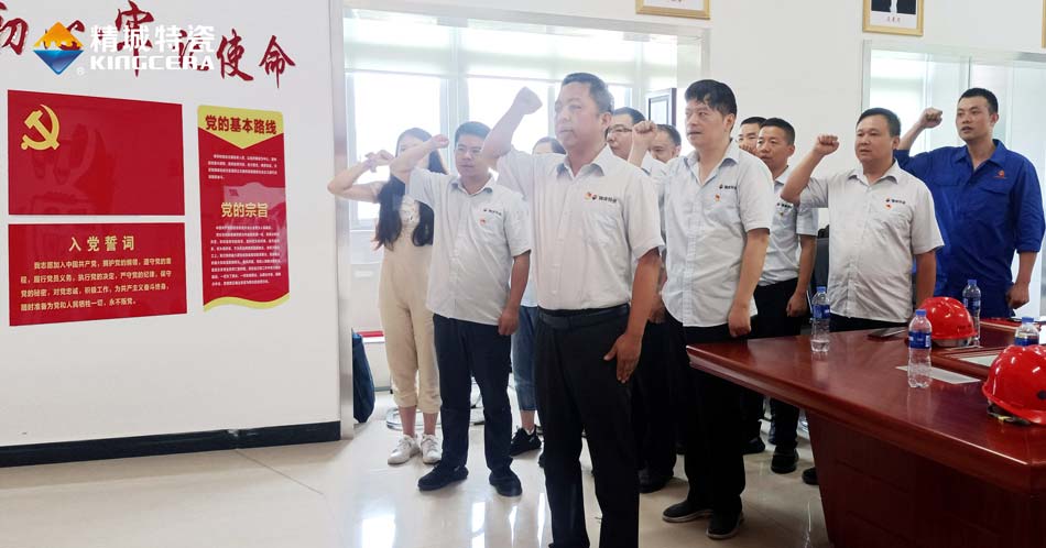 欧亚国际特瓷党支部组织寓目庆祝中国共产党建设100周年大会现场直播