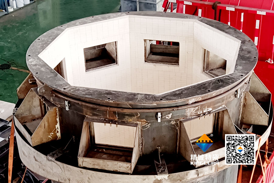 细胞磨筒体内衬K95氧化铝陶瓷防磨方案